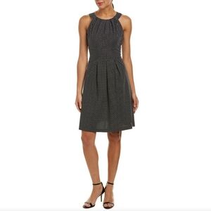 NWOT Nine West Womens Sleeveless Pleat Neck Fit And Flare Dress size 6